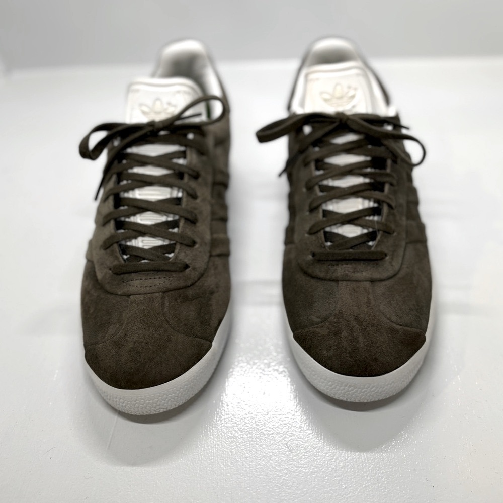 Adidas Originals Gazelle Olive Green Suede Sneakers Shoes Men’s Size 10 - Picture 6 of 11